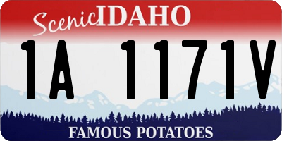 ID license plate 1A1171V