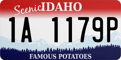 ID license plate 1A1179P
