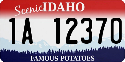 ID license plate 1A1237O