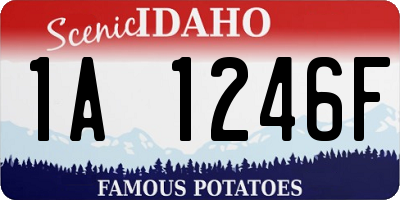 ID license plate 1A1246F