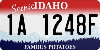 ID license plate 1A1248F