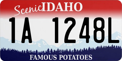 ID license plate 1A1248L