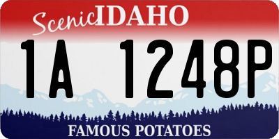 ID license plate 1A1248P