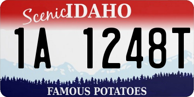 ID license plate 1A1248T