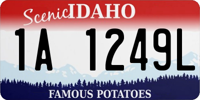 ID license plate 1A1249L