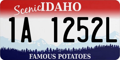 ID license plate 1A1252L