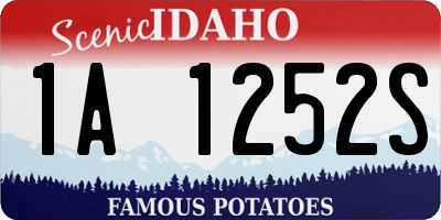 ID license plate 1A1252S