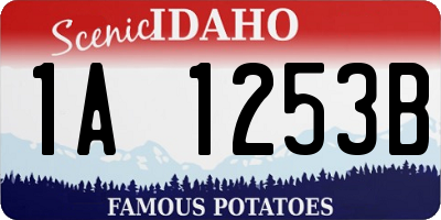ID license plate 1A1253B