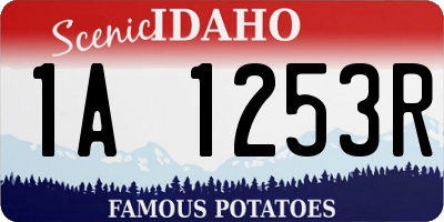 ID license plate 1A1253R