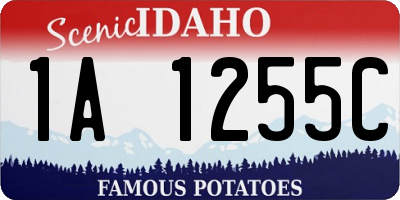 ID license plate 1A1255C
