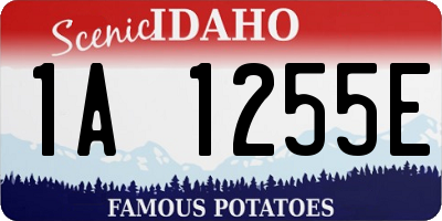 ID license plate 1A1255E