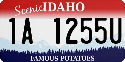 ID license plate 1A1255U