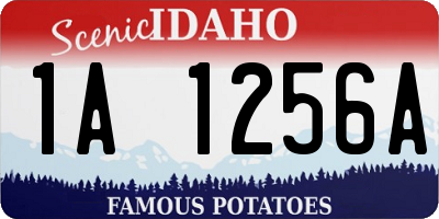 ID license plate 1A1256A