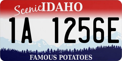 ID license plate 1A1256E