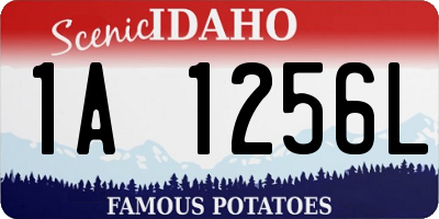 ID license plate 1A1256L