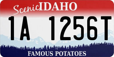 ID license plate 1A1256T