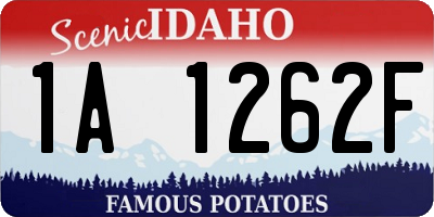 ID license plate 1A1262F