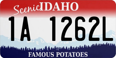 ID license plate 1A1262L