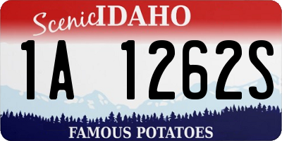 ID license plate 1A1262S