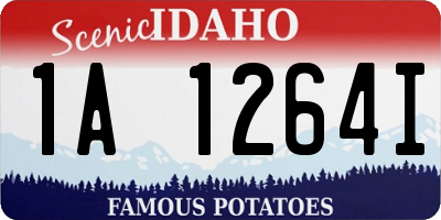 ID license plate 1A1264I