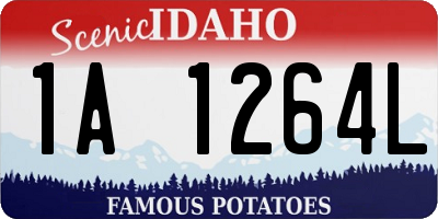 ID license plate 1A1264L