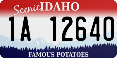 ID license plate 1A1264O