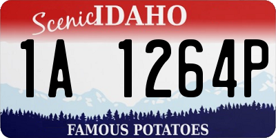 ID license plate 1A1264P