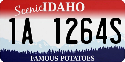 ID license plate 1A1264S