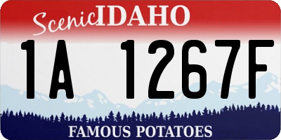 ID license plate 1A1267F