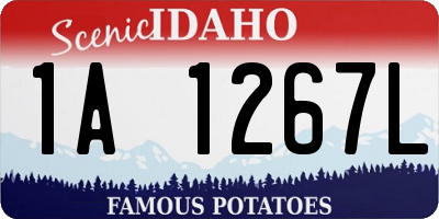 ID license plate 1A1267L
