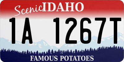 ID license plate 1A1267T