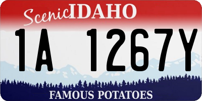ID license plate 1A1267Y
