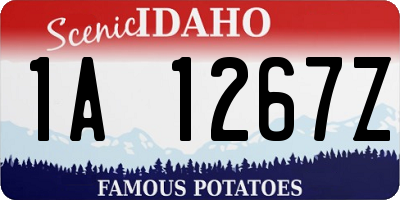 ID license plate 1A1267Z