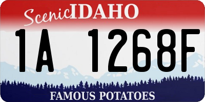 ID license plate 1A1268F