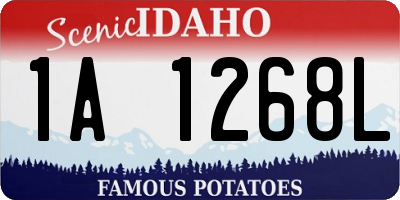 ID license plate 1A1268L