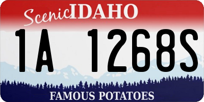 ID license plate 1A1268S