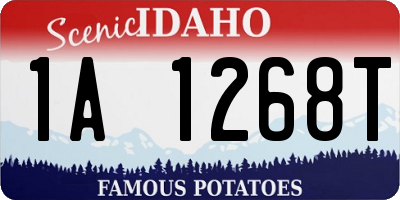 ID license plate 1A1268T