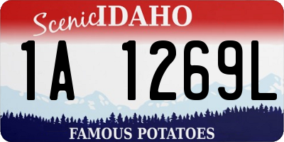 ID license plate 1A1269L