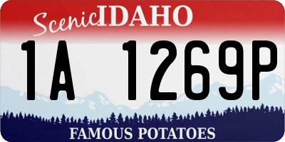 ID license plate 1A1269P