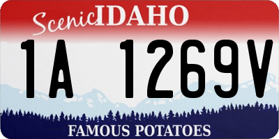 ID license plate 1A1269V