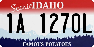 ID license plate 1A1270L