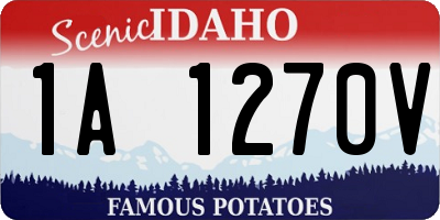 ID license plate 1A1270V