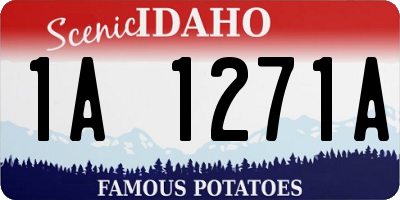 ID license plate 1A1271A