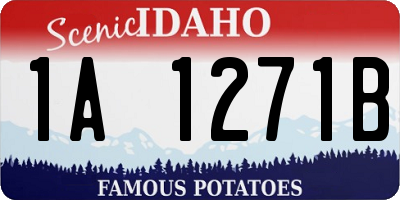ID license plate 1A1271B