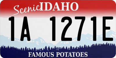 ID license plate 1A1271E