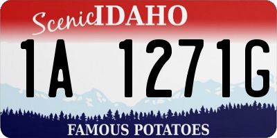ID license plate 1A1271G