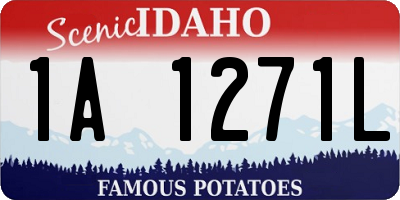ID license plate 1A1271L