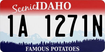 ID license plate 1A1271N