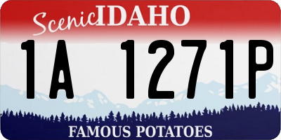 ID license plate 1A1271P