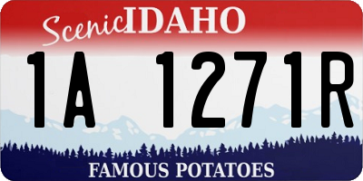 ID license plate 1A1271R